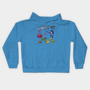 Sea Creatures Kids Hoodie